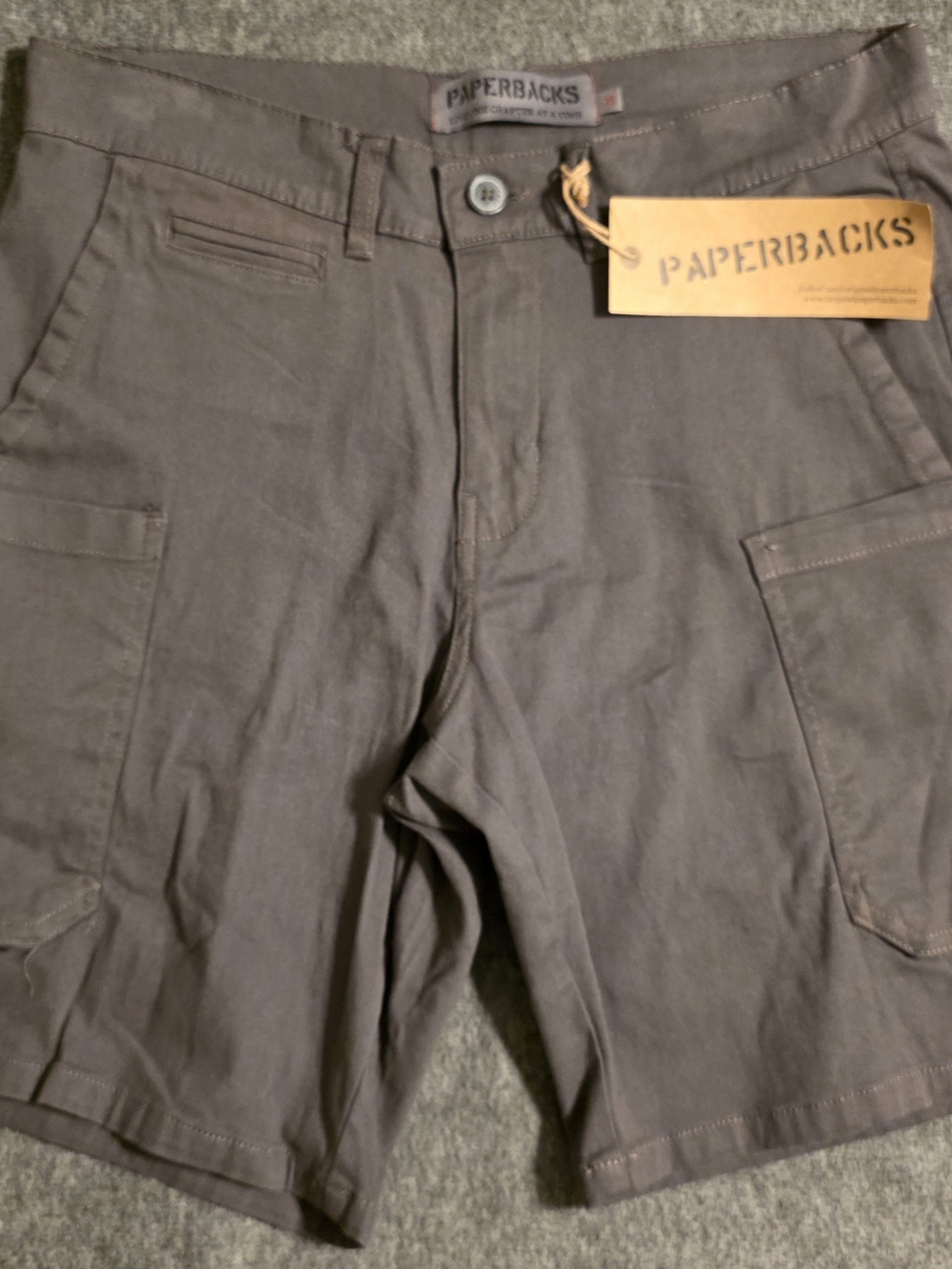 Paperbacks Men's Gray Casual Shorts